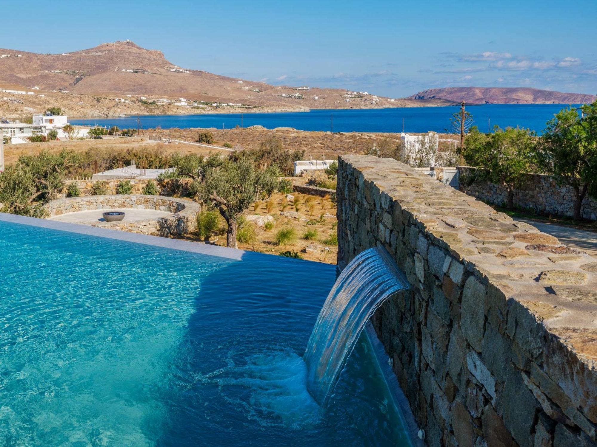 Blue Eye Grand Villa Mykonos Kalafáti Kültér fotó