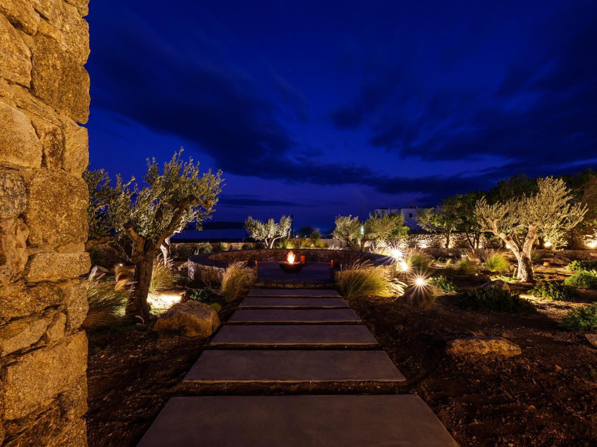 Blue Eye Grand Villa Mykonos Kalafáti Kültér fotó
