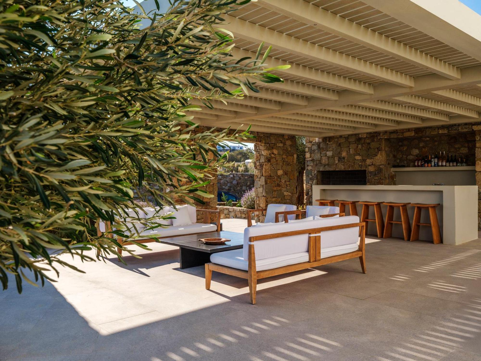 Blue Eye Grand Villa Mykonos Kalafáti Kültér fotó