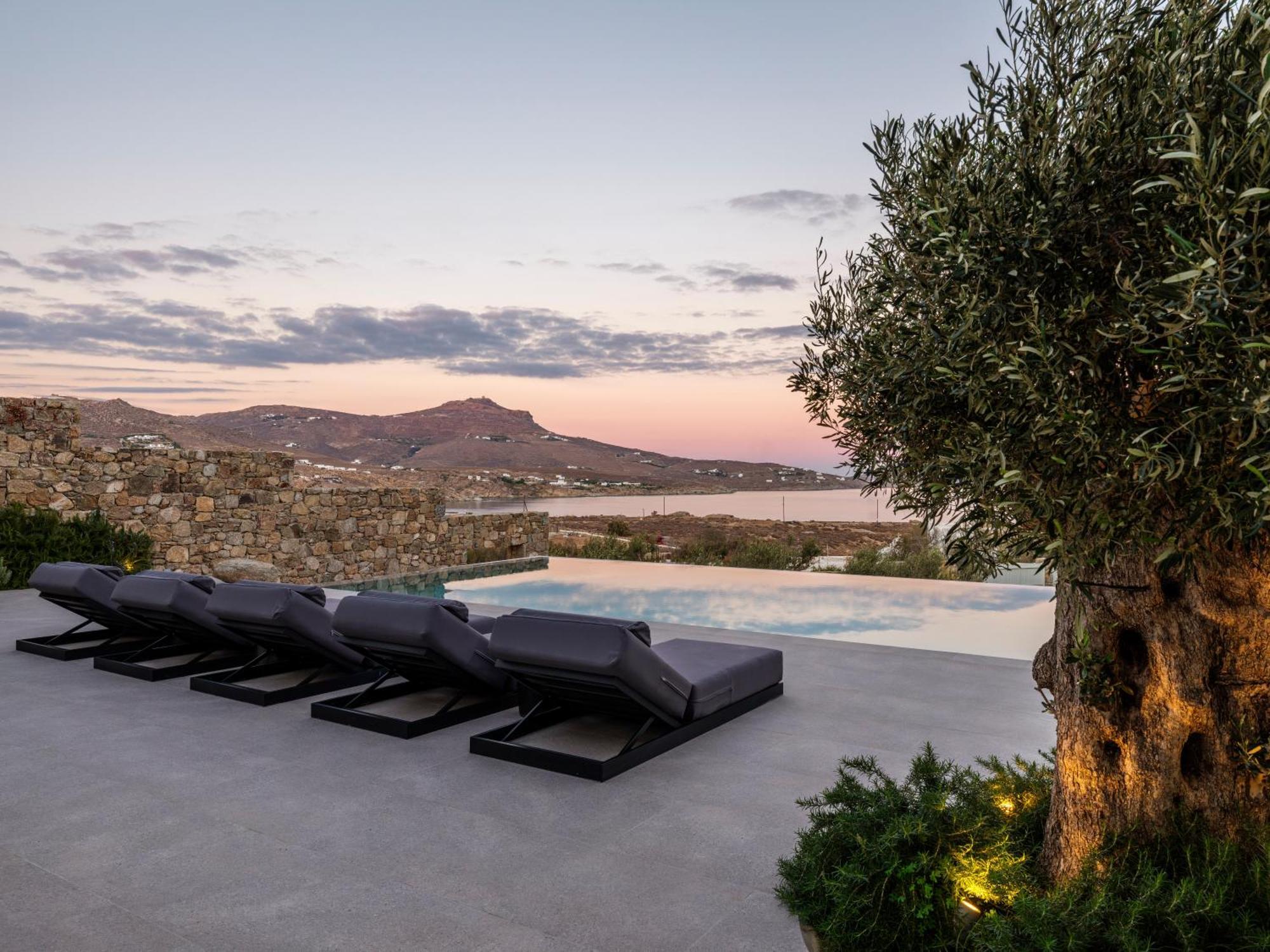 Blue Eye Grand Villa Mykonos Kalafáti Kültér fotó