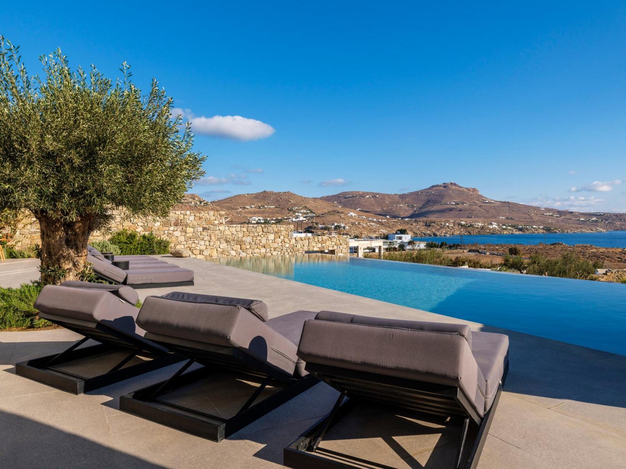 Blue Eye Grand Villa Mykonos Kalafáti Kültér fotó