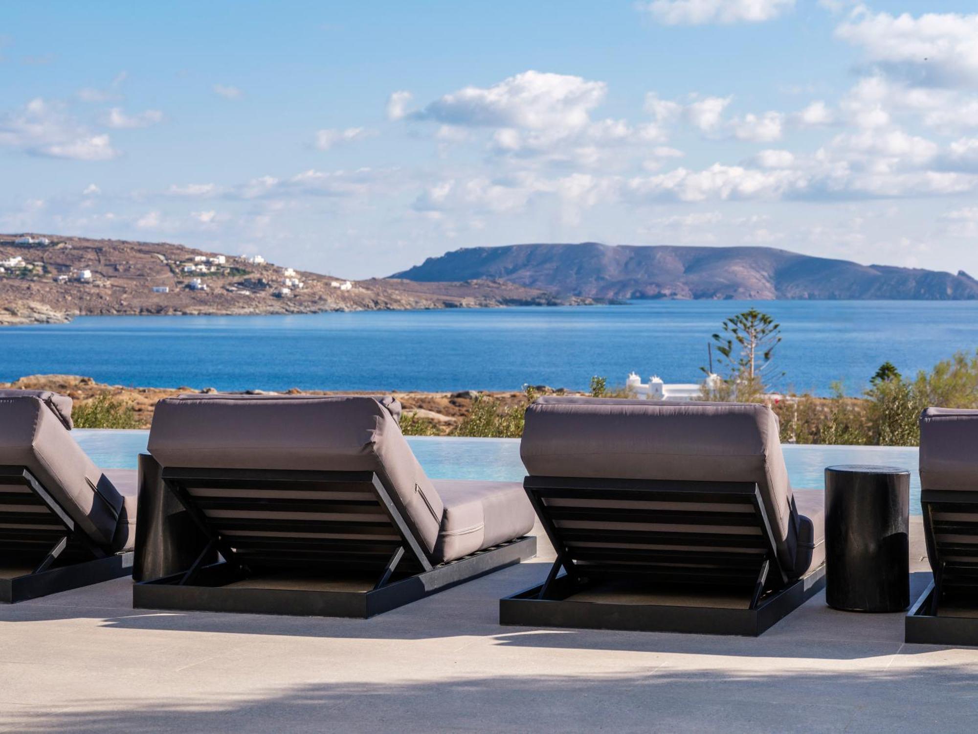 Blue Eye Grand Villa Mykonos Kalafáti Kültér fotó