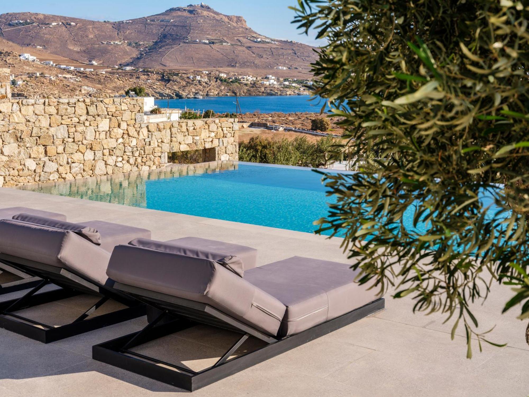 Blue Eye Grand Villa Mykonos Kalafáti Kültér fotó